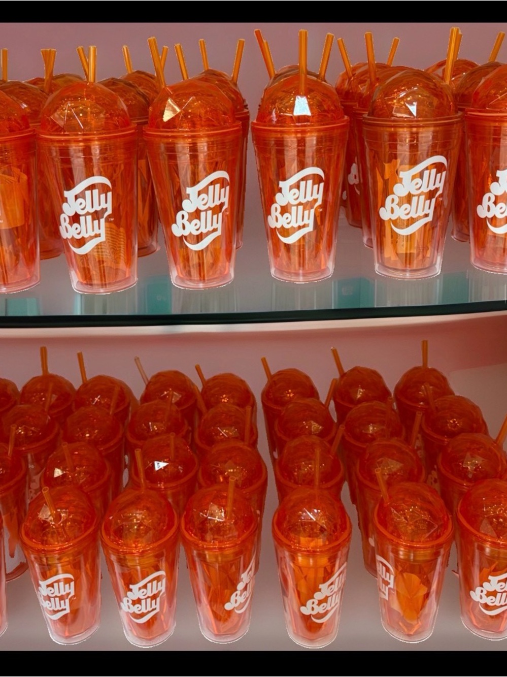 Jelly Belly Orange Crystal Plastic Tumbler